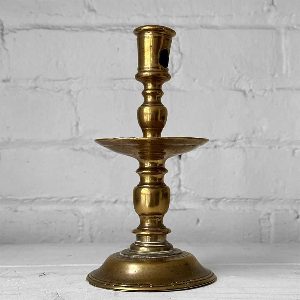 17th-century Heemskerk Brass Candlestick - Image 2