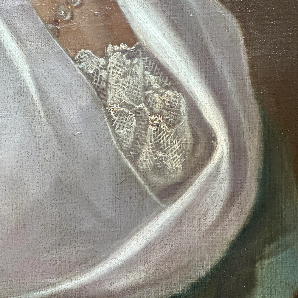 18th-century American Portrait of Betty Ferriss Bostwick by Richard Jennys (1734–1809) - Image 3