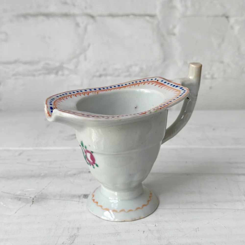 18th-century Chinese Qing Porcelain Helmet Pitcher