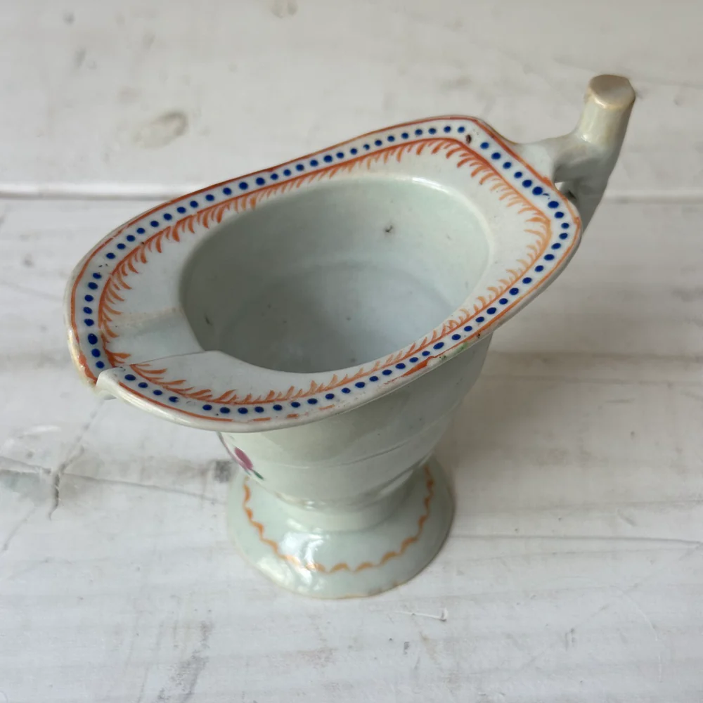 18th-century Chinese Qing Porcelain Helmet Pitcher - Image 2