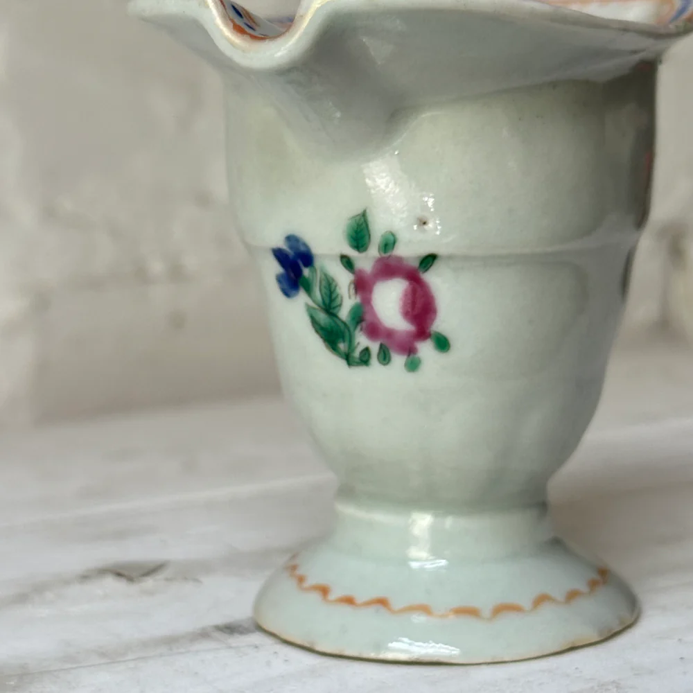 18th-century Chinese Qing Porcelain Helmet Pitcher - Image 3