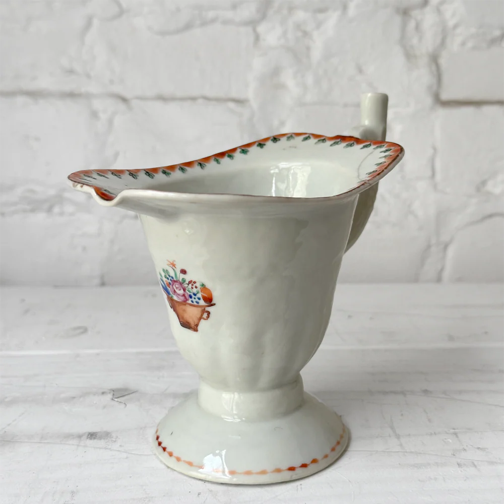 18th-century Chinese Qing Porcelain Helmet Pitcher