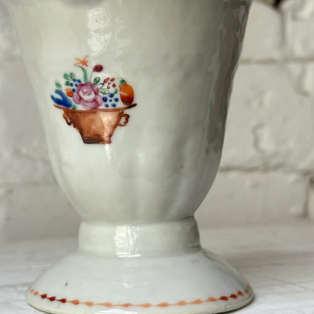 18th-century Chinese Qing Porcelain Helmet Pitcher - Image 2