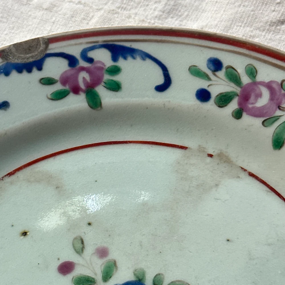 19th-century Porcelain Chinese Export Small Plate - Image 6
