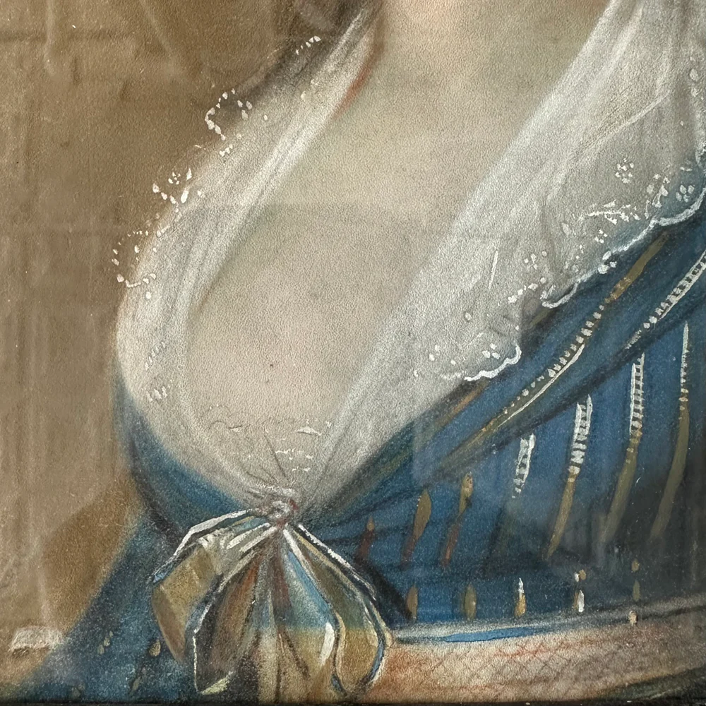 18th-century English Pastel Portrait of a Lady - Image 4