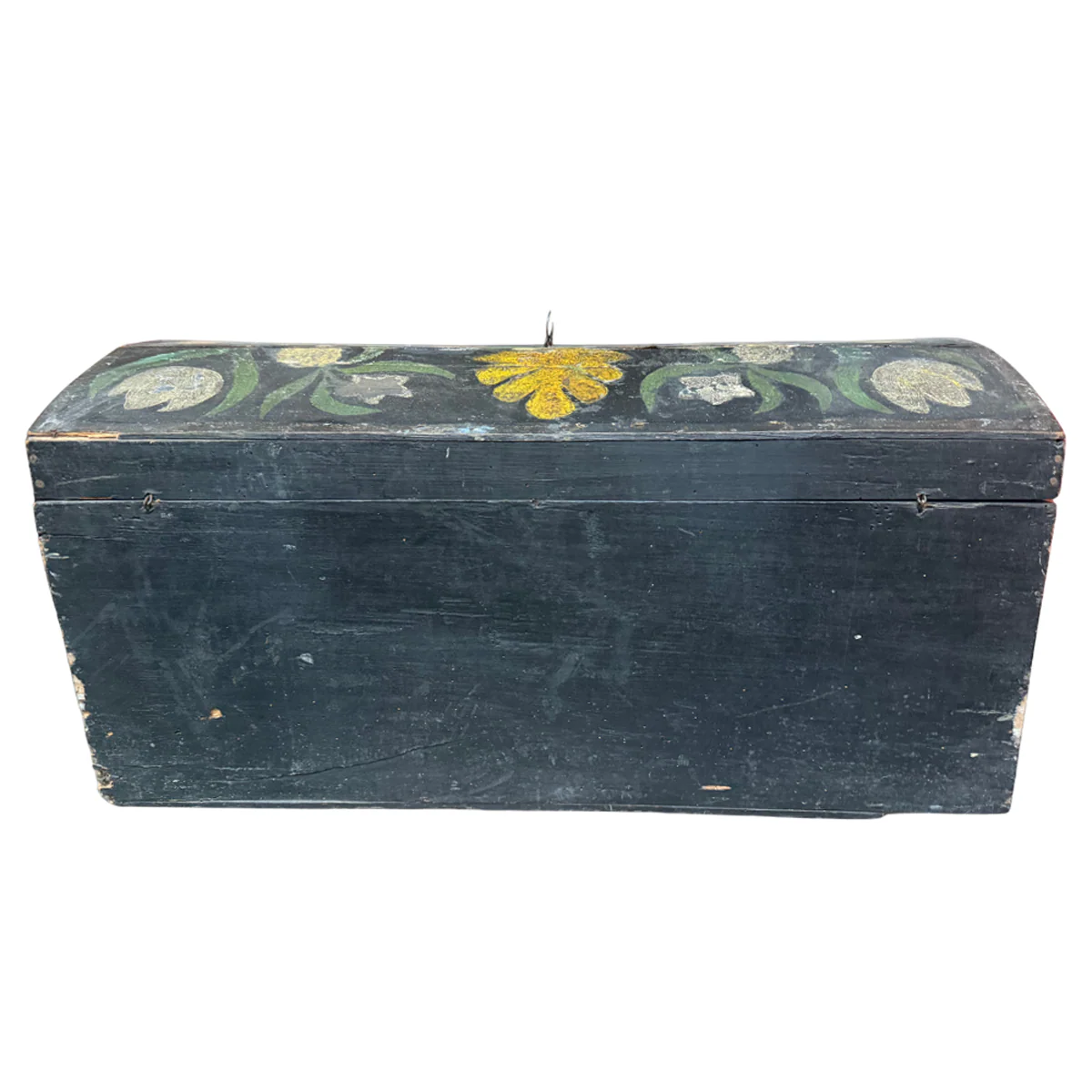 18th-century French Painted Trunk - Image 3