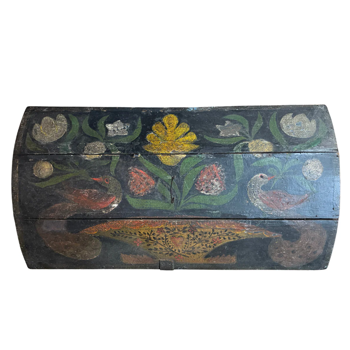 18th-century French Painted Trunk - Image 4
