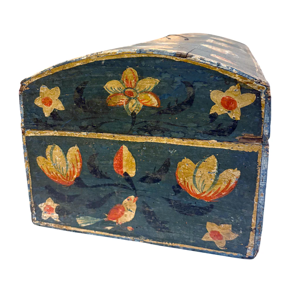 18th-century French Painted Trunk - Image 5