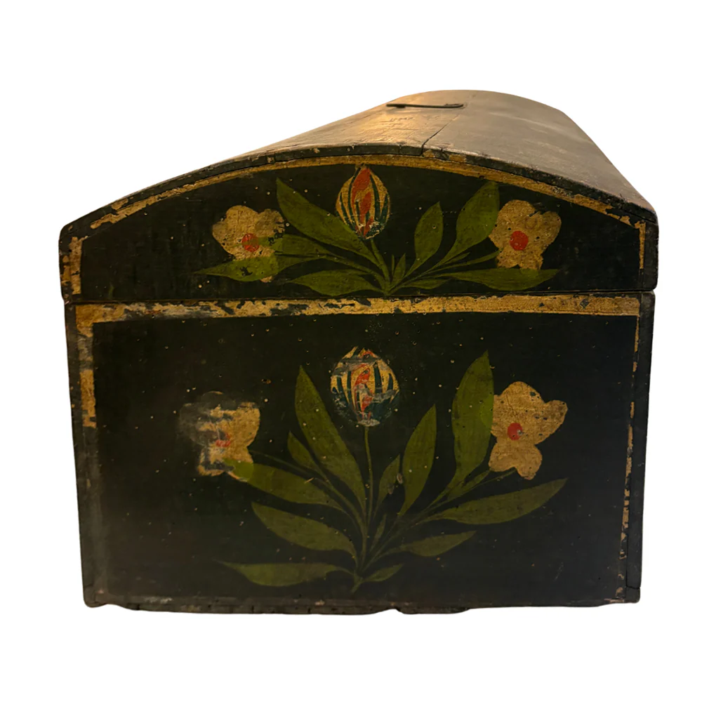 18th-century French Painted Trunk - Image 3