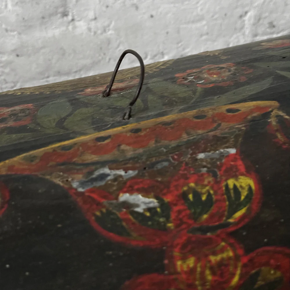 18th Century French Painted Trunk - Image 4