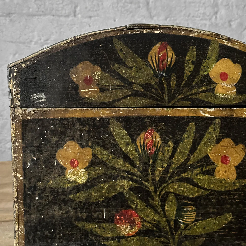 18th Century French Painted Trunk - Image 9