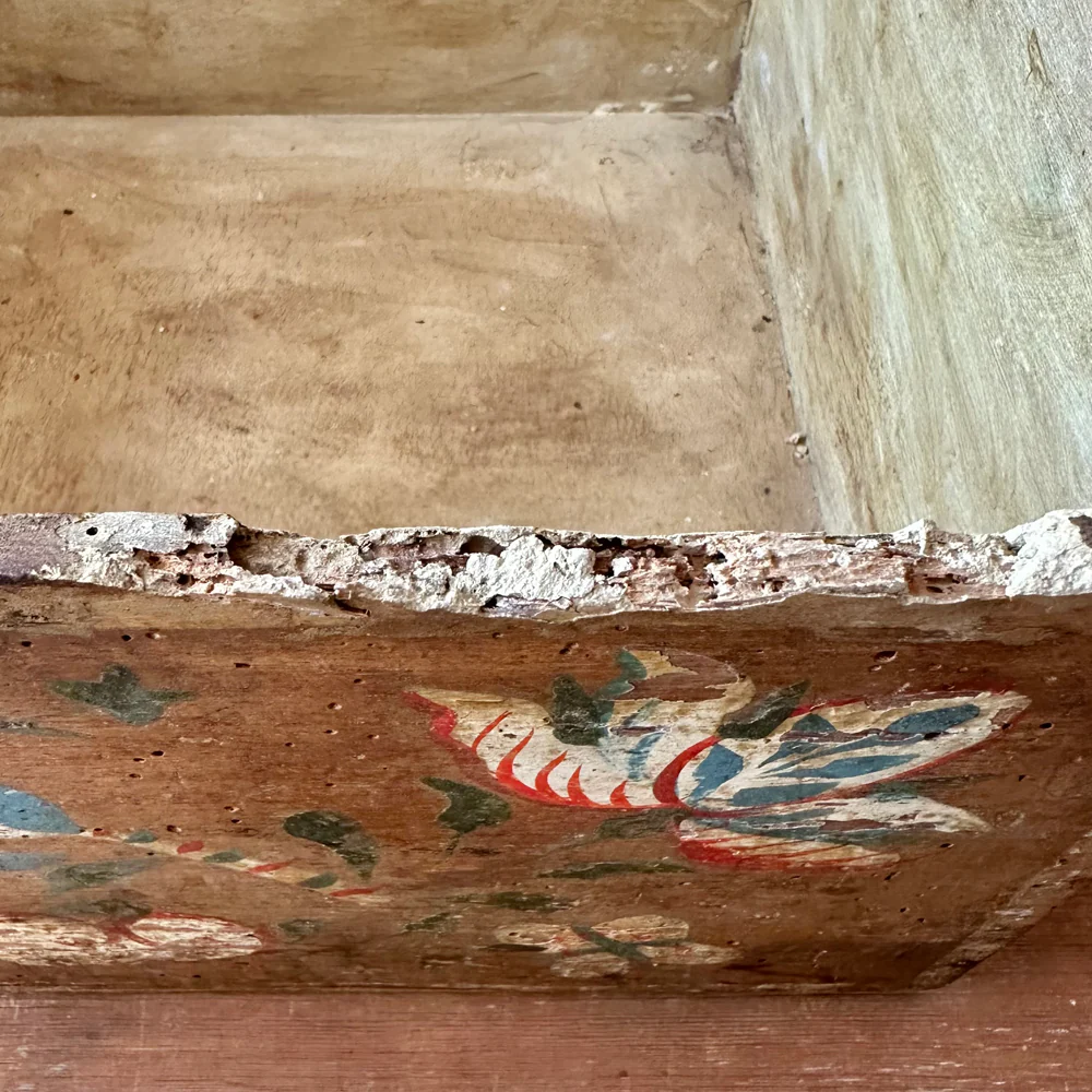 18th-Century French Painted Trunk - Image 5