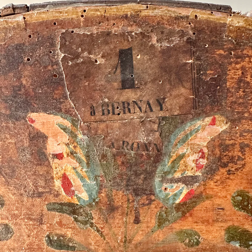 18th-Century French Painted Trunk - Image 7