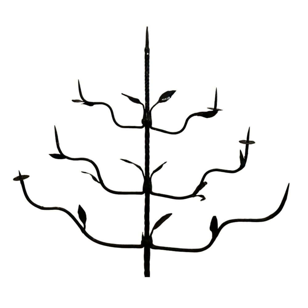 18th Century Wrought Iron Candelabra - Image 3