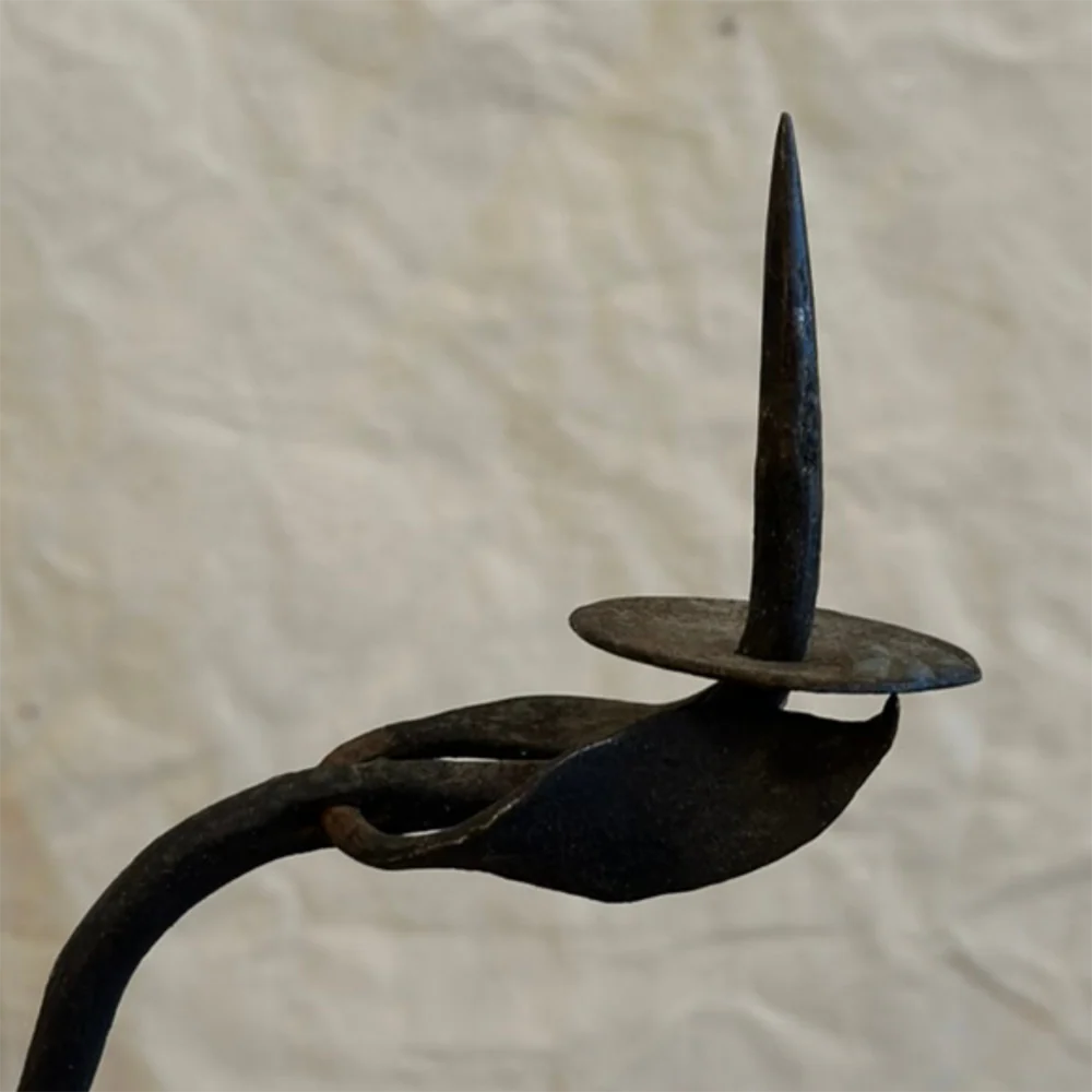 18th Century Wrought Iron Candelabra - Image 4