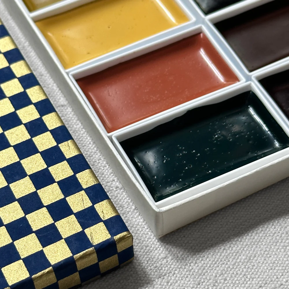 1930s Retro Japanese Gansai Watercolor Set - Image 2