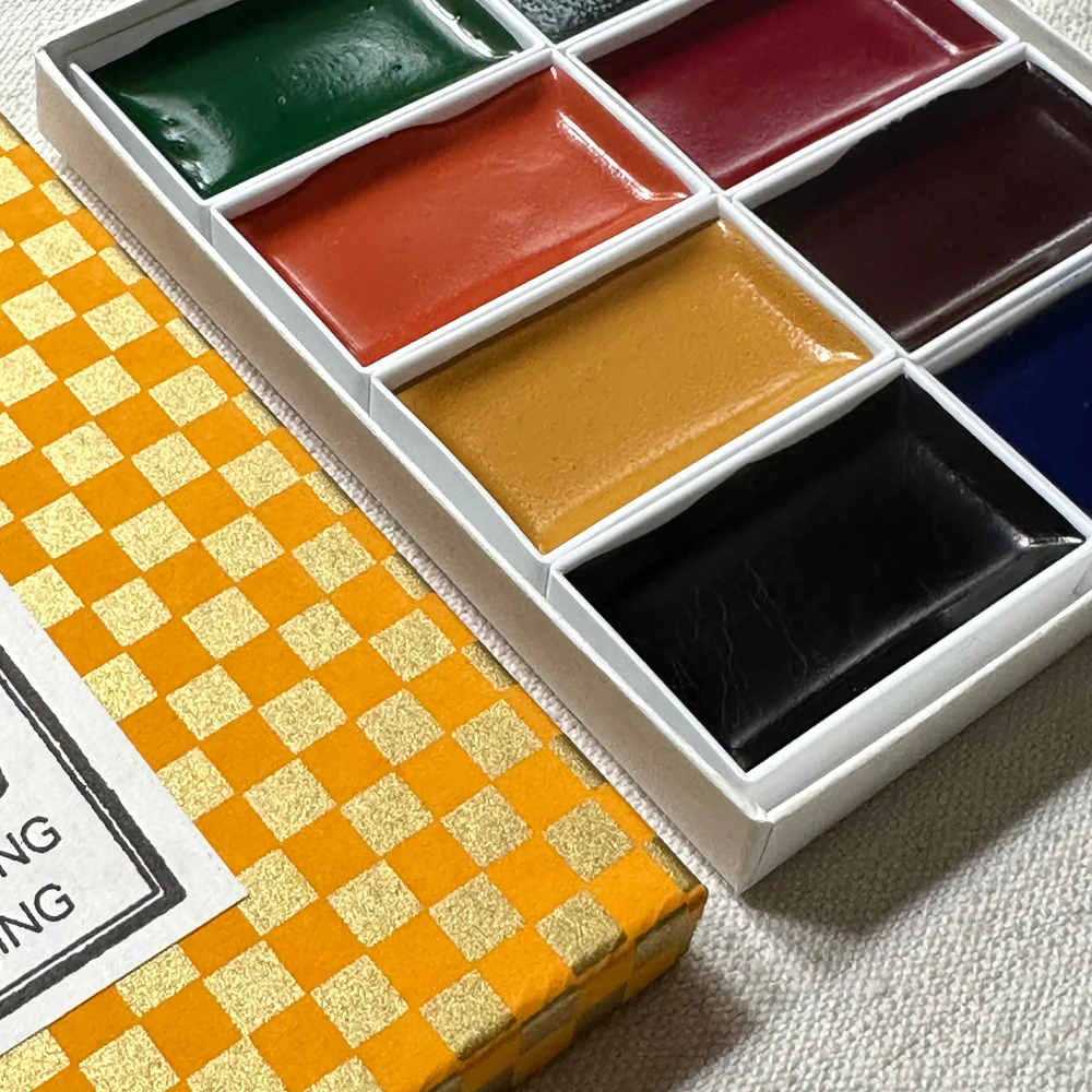 1940s Retro Japanese Gansai Watercolor Set - Image 2