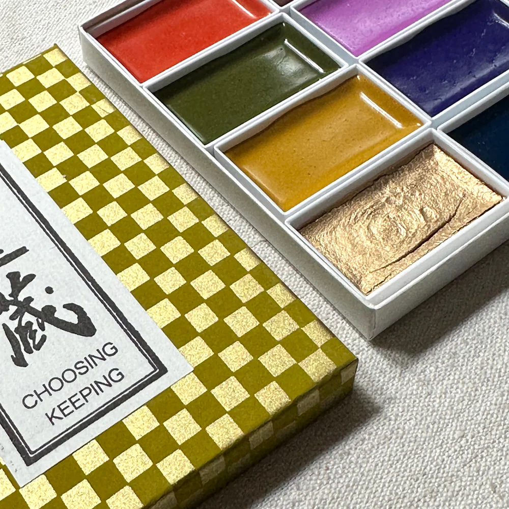 1960s Retro Japanese Gansai Watercolor Set - Image 4