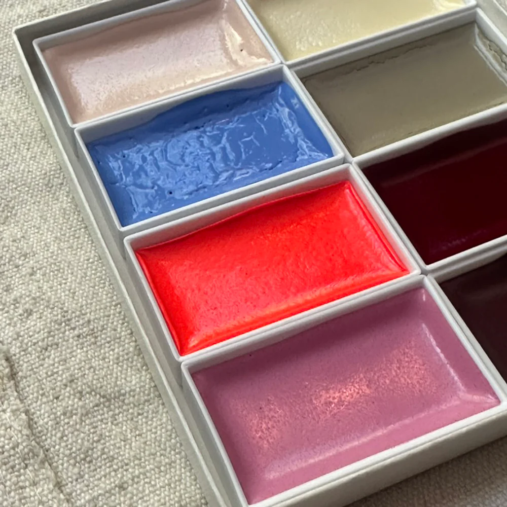 1980s Retro Japanese Gansai Watercolor Set - Image 2