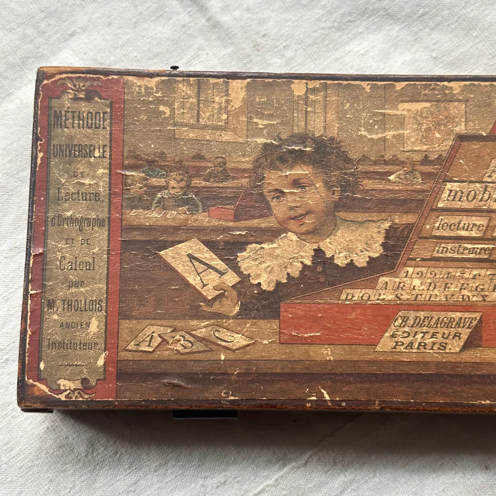 19th-century Alphabet Mobile Thollis Tin Letter Game - Image 6