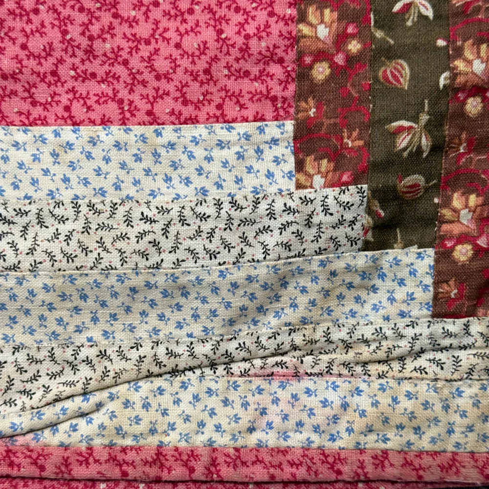 19th-century American Hand-Stitched Quilt #4 - Image 11
