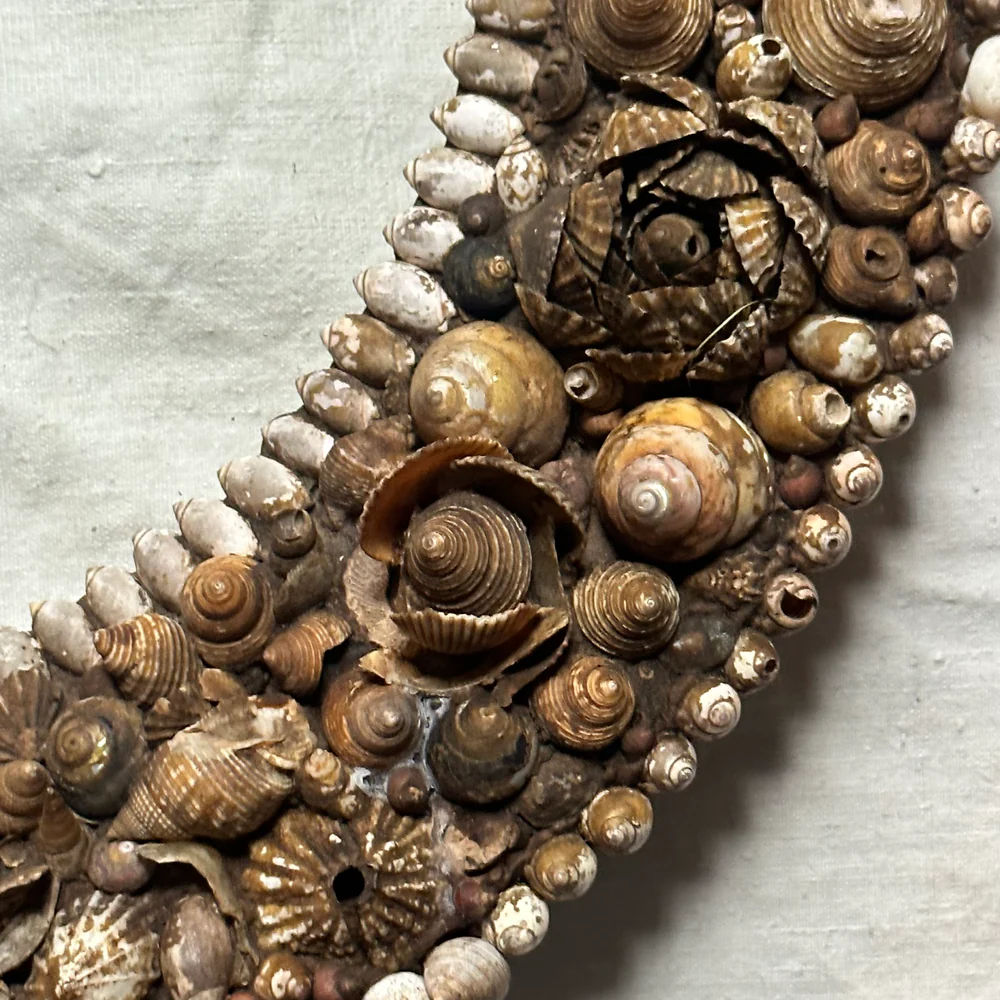 19th-century American Shell Frame - Image 3