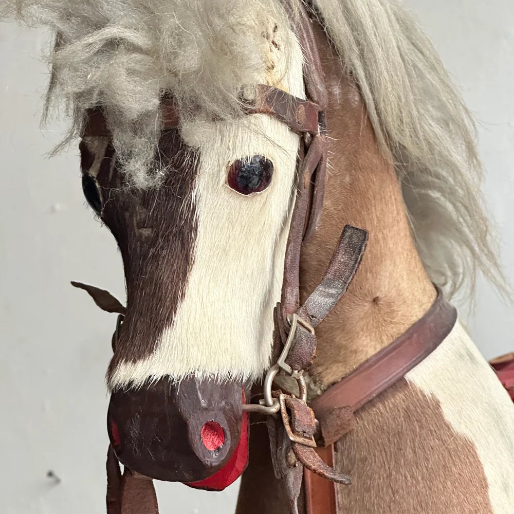 19th-century Austrian Toy Horse on Wheels - Image 2
