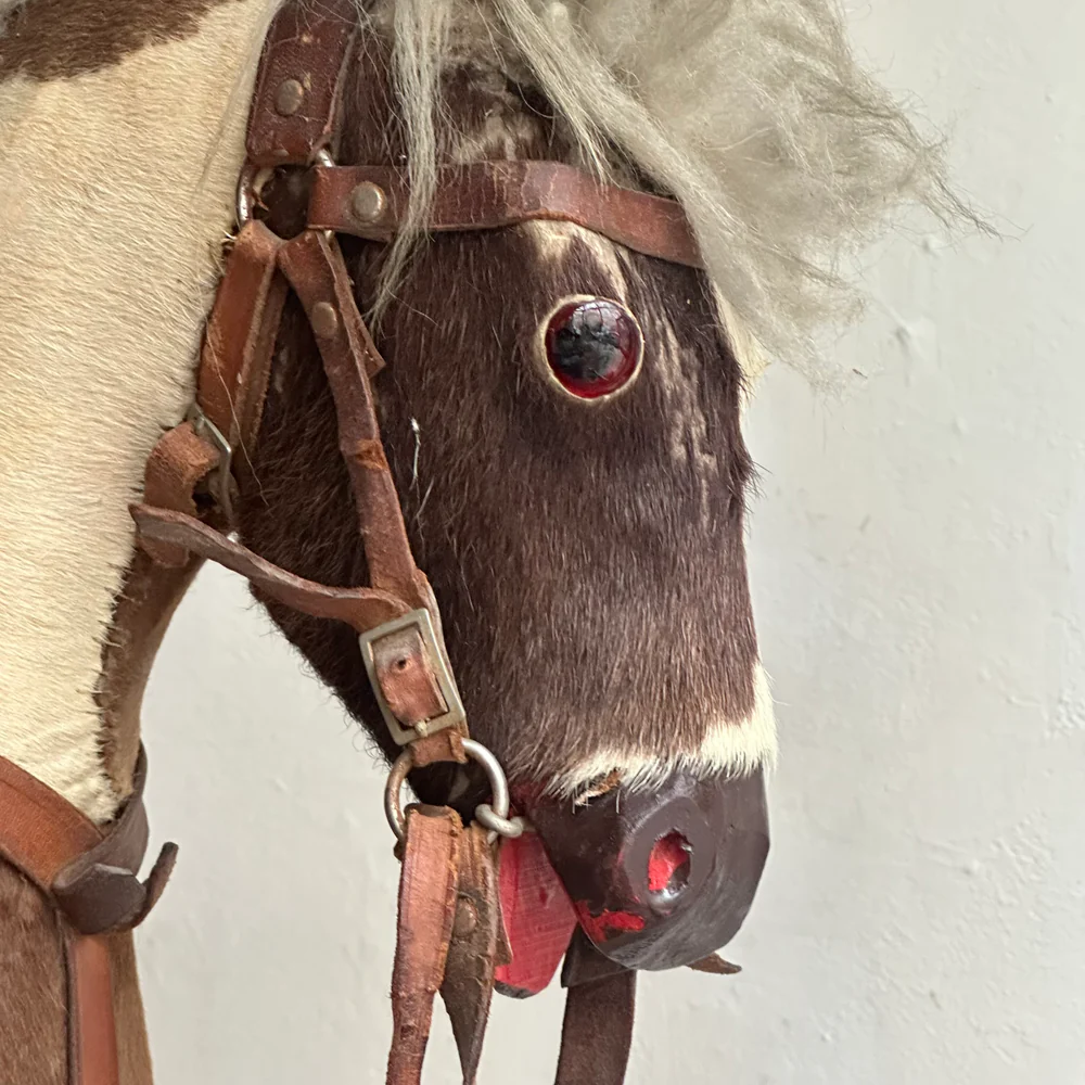 19th-century Austrian Toy Horse on Wheels - Image 4