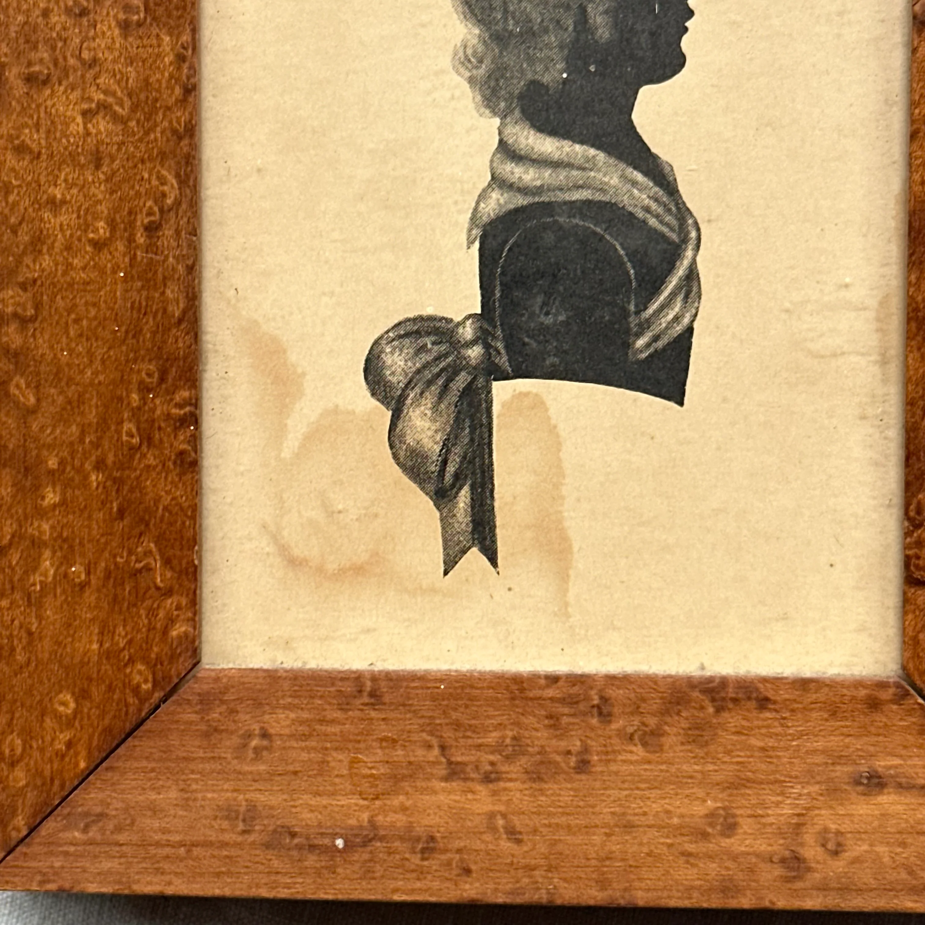 19th-century Framed Silhouette Portrait (S02) - Image 2