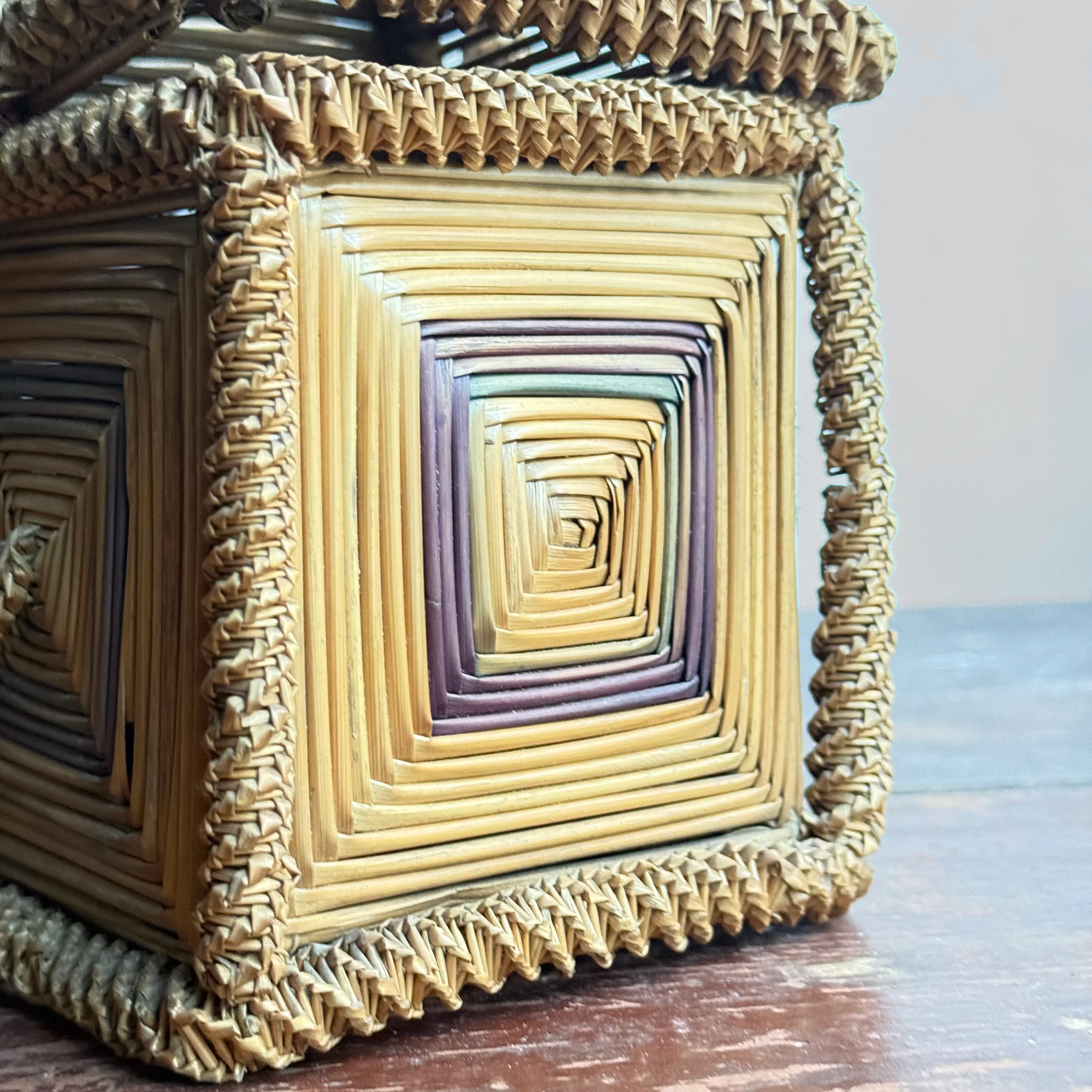 19th-Century French Folk Art Basket - Image 6