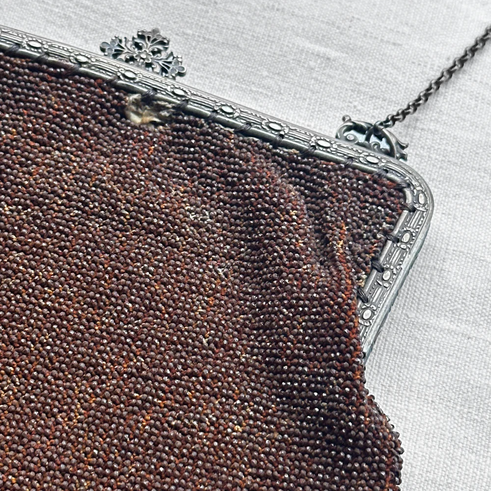 19th Century French Beaded Handbag - Image 3
