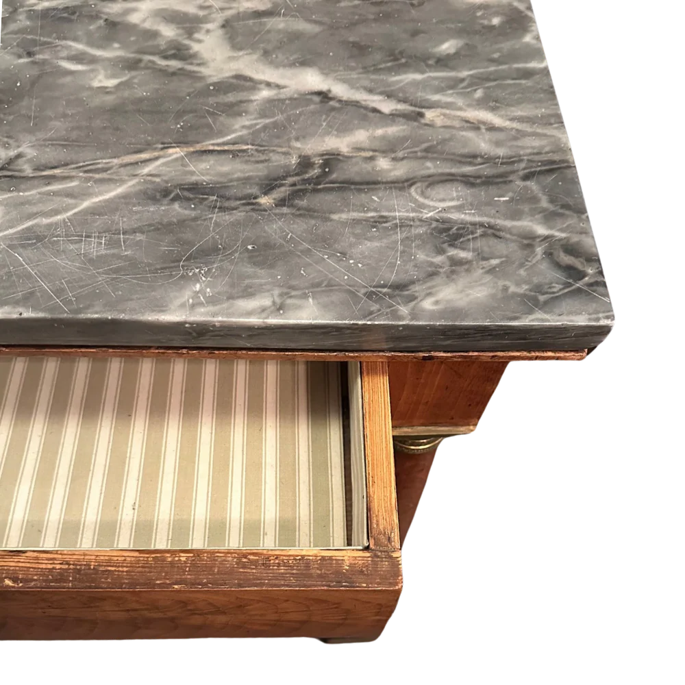 19th-century French Empire Dresser with Marble Top - Image 2
