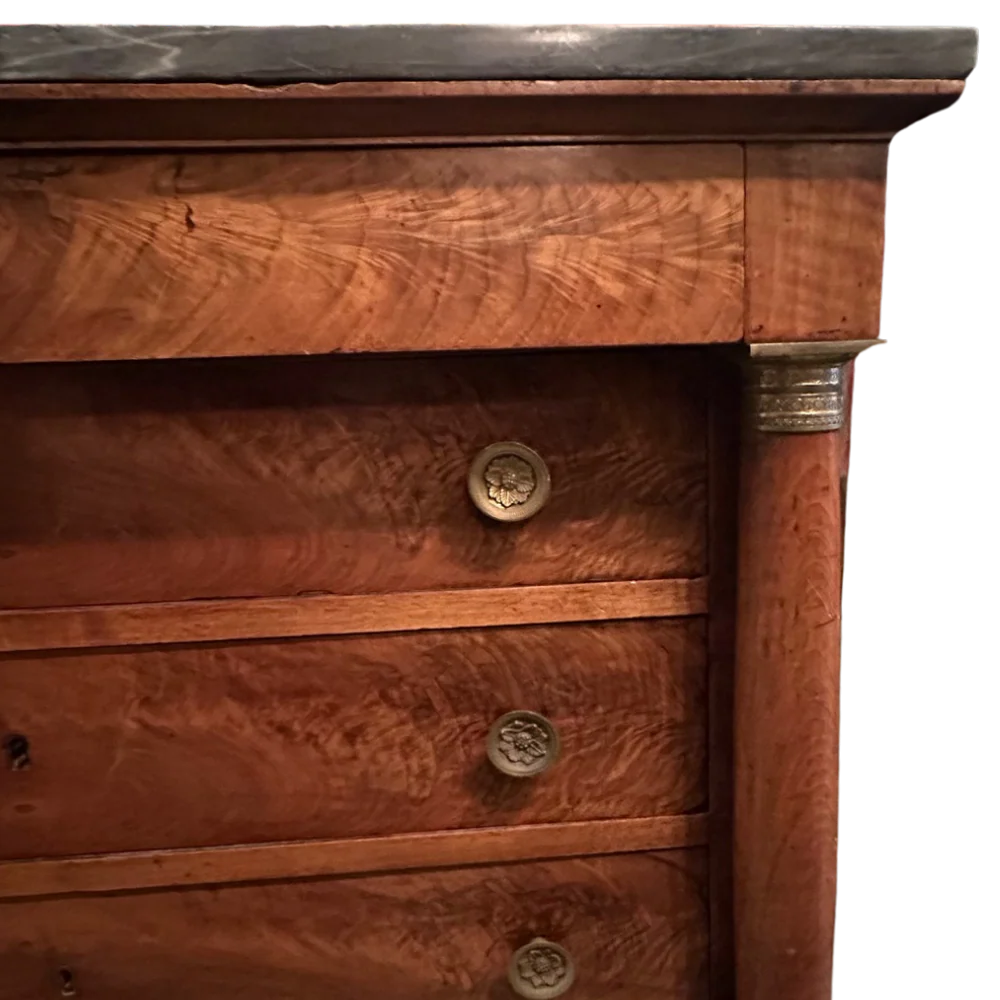 19th-century French Empire Dresser with Marble Top - Image 3