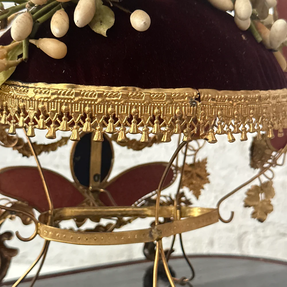 19th Century French Globe de Mariée Marriage Cloche (GM16) - Image 9