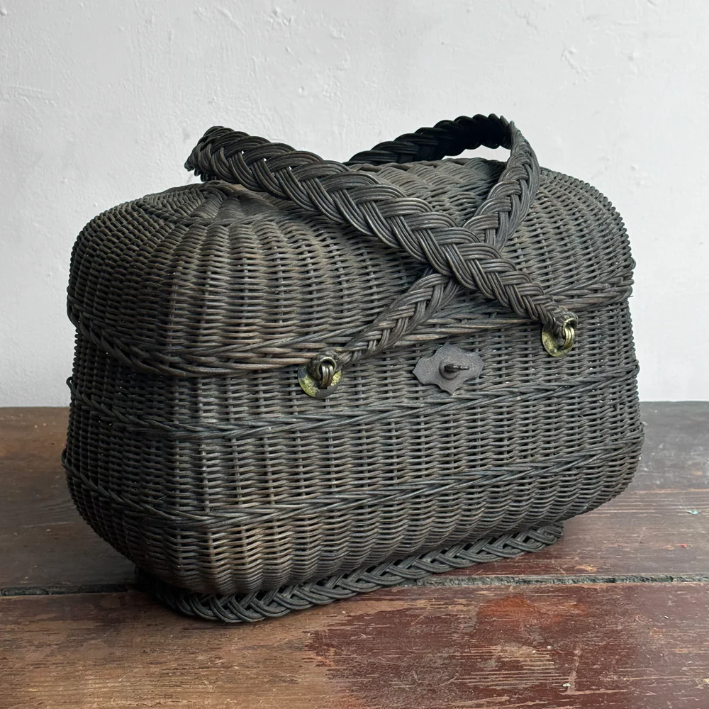 19th-Century French Market Basket (#2) - Image 2