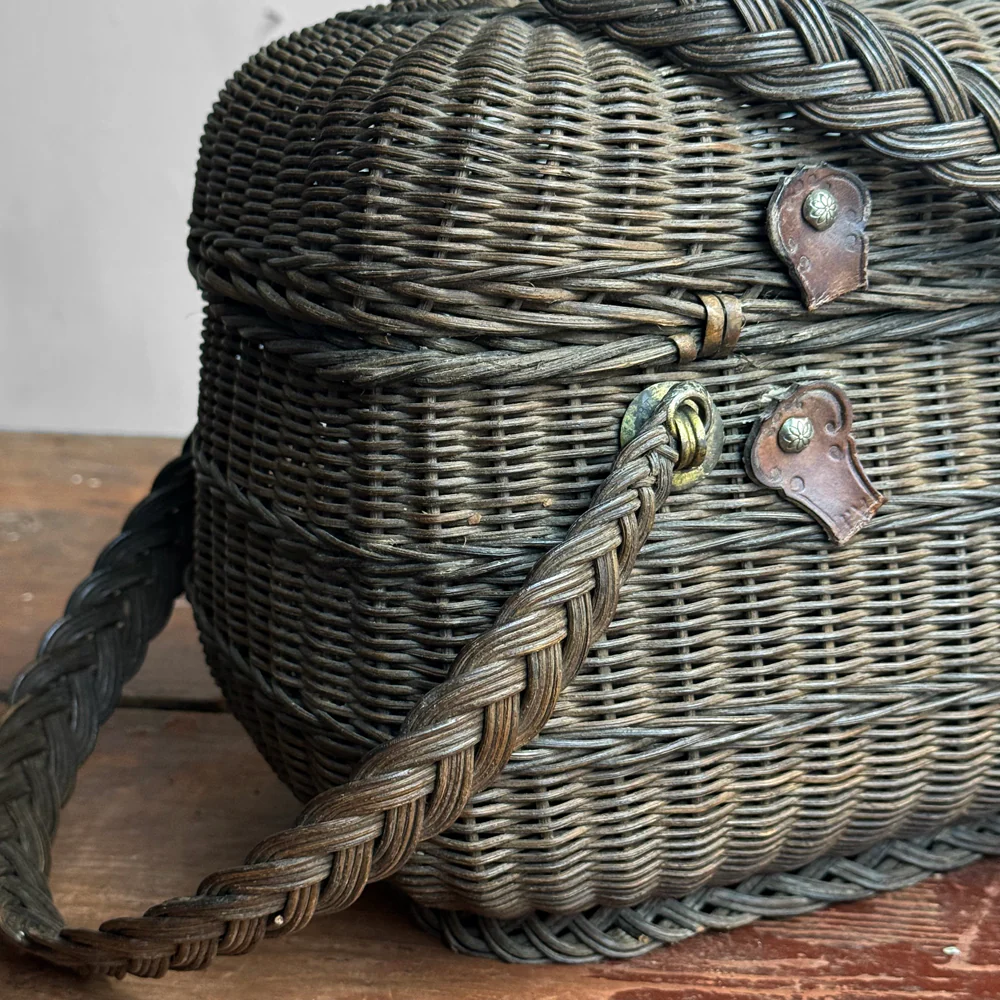 19th-Century French Market Basket (#2) - Image 6