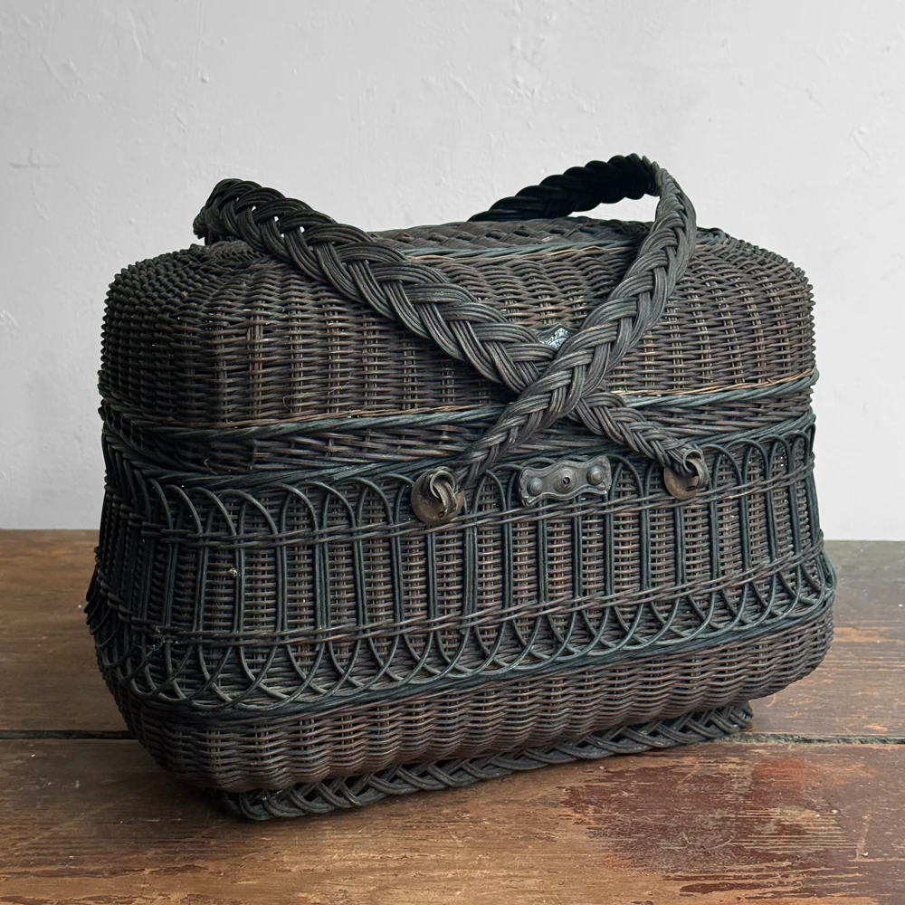 19th-Century French Market Basket (#3) - Image 3