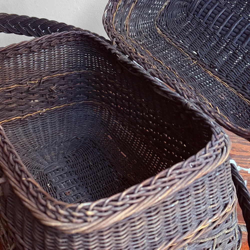 19th-Century French Market Basket (#4) - Image 7