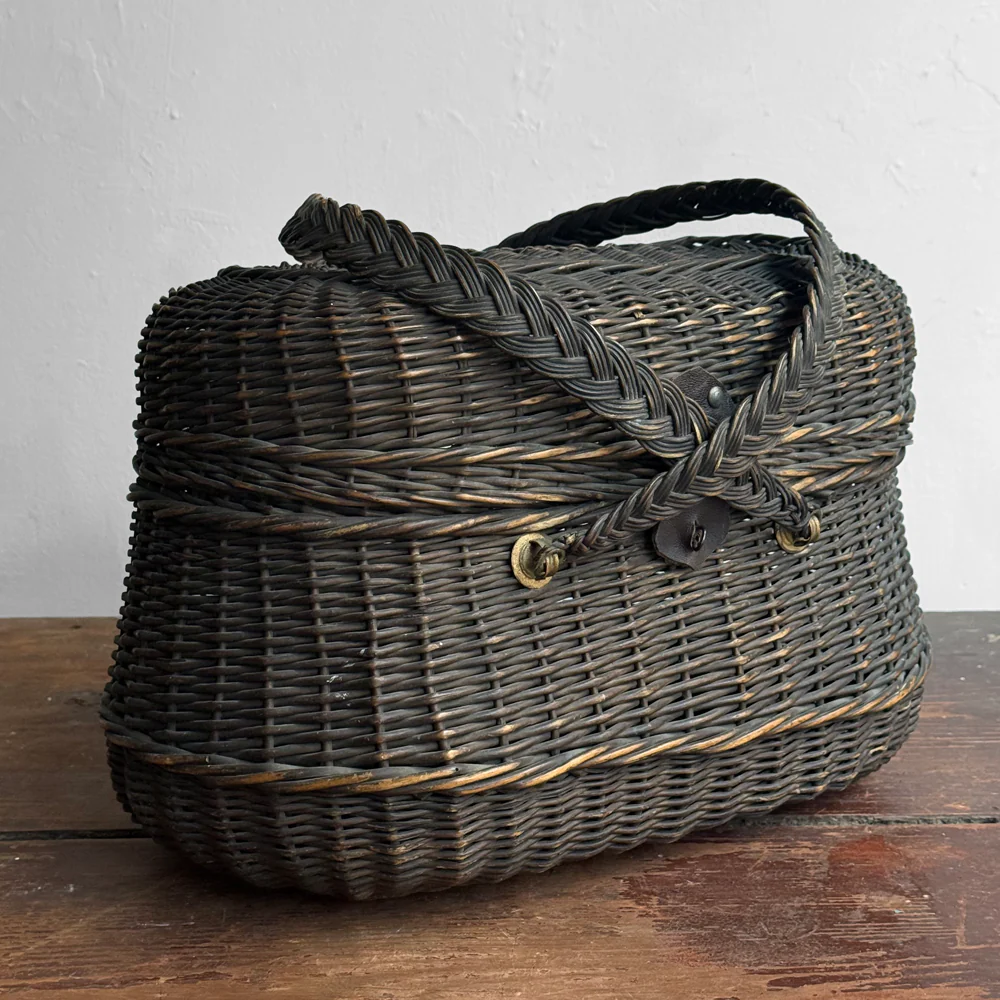 19th-Century French Market Basket (#6) - Image 2