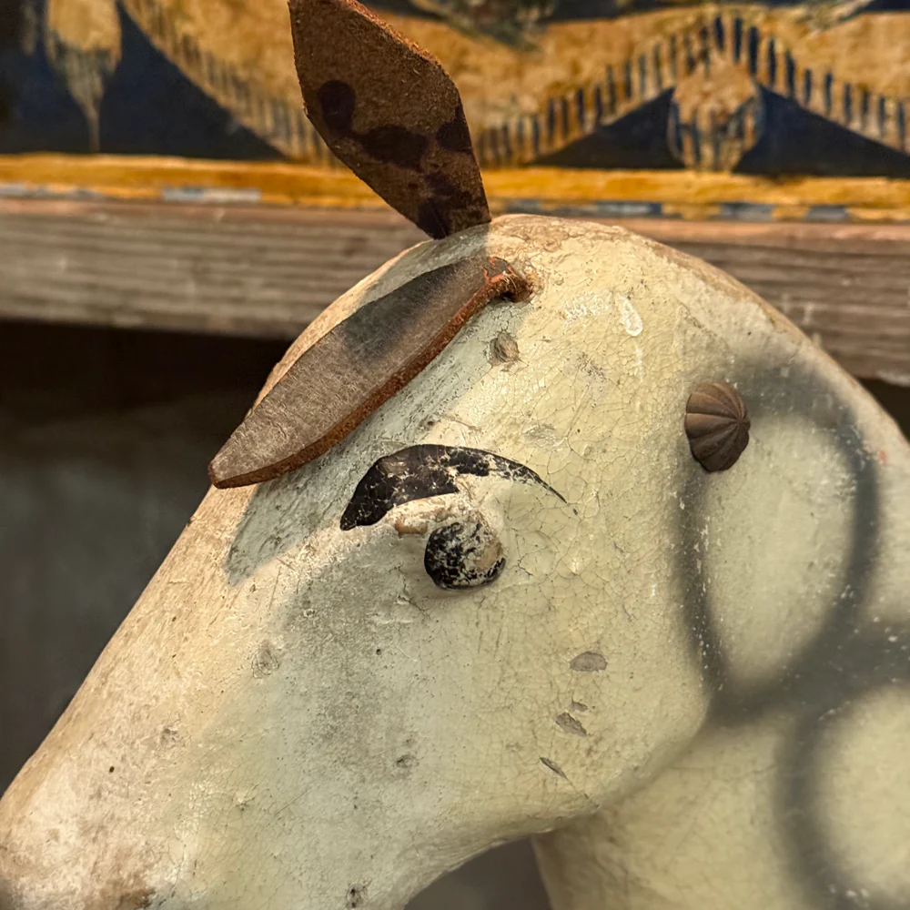 19th-century French Toy Horse on Wheels - Image 6