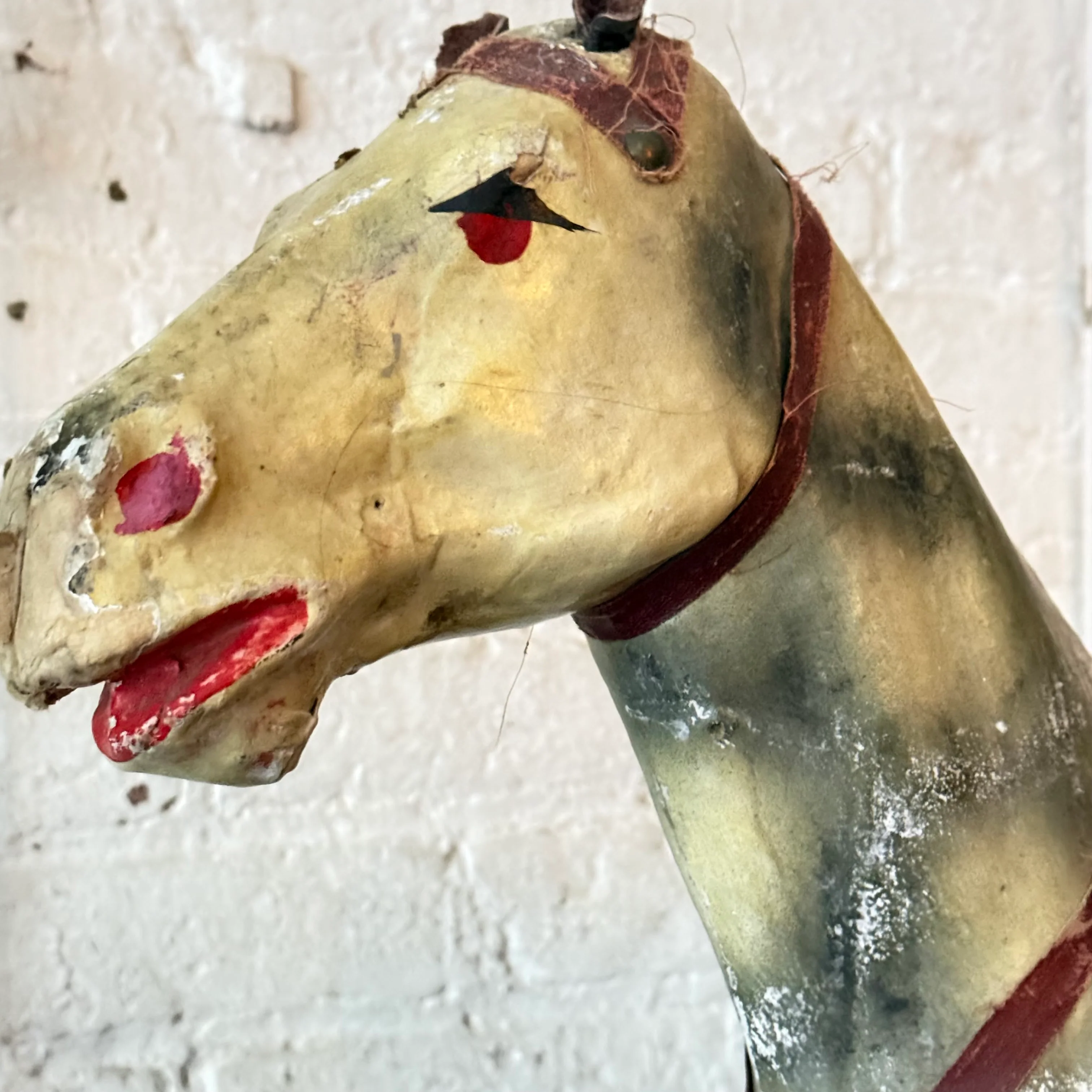 19th-century French Toy Horse on Wheels - Image 6