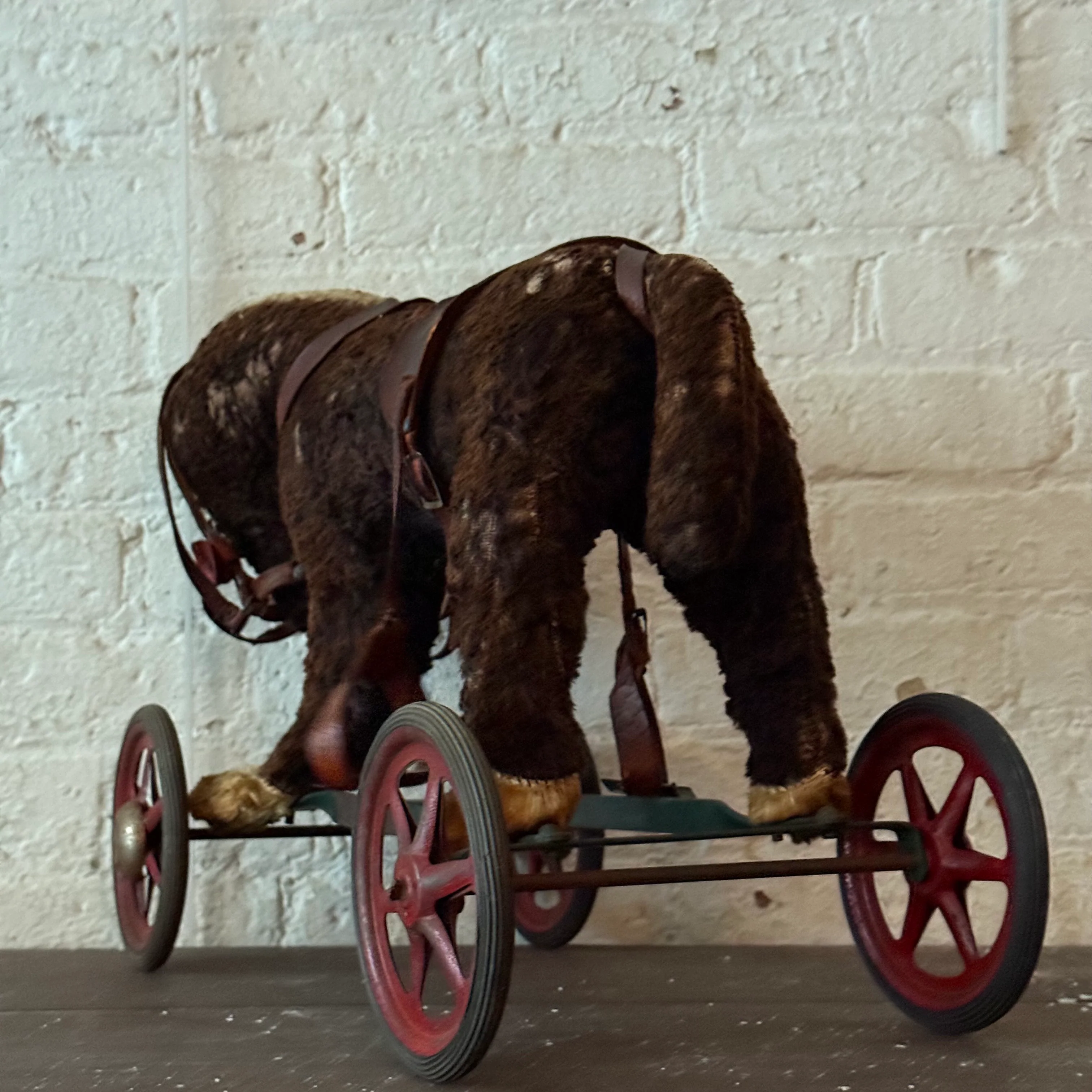 19th-century French Toy Horse on Wheels - Image 6