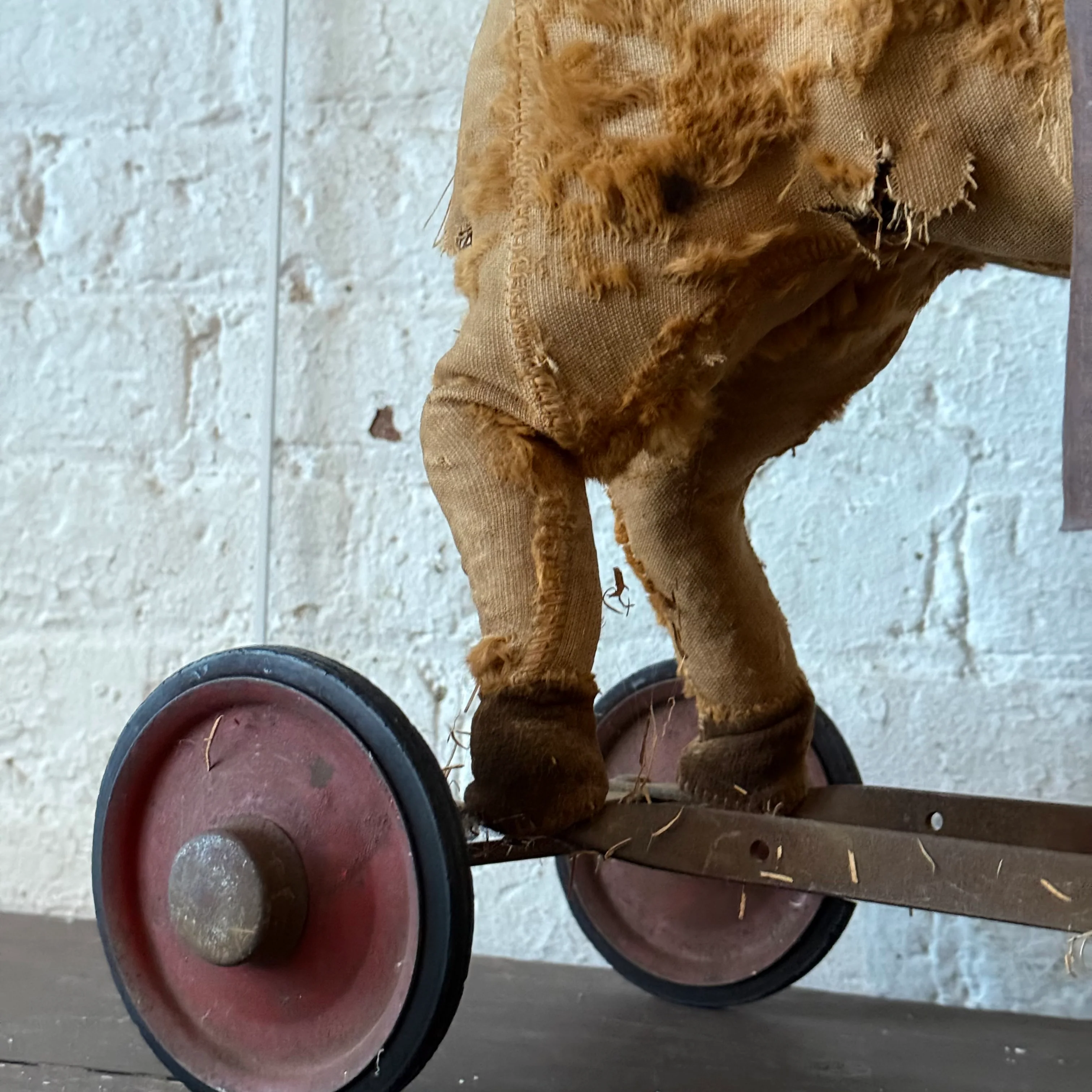 19th-century French Toy Horse on Wheels - Image 6