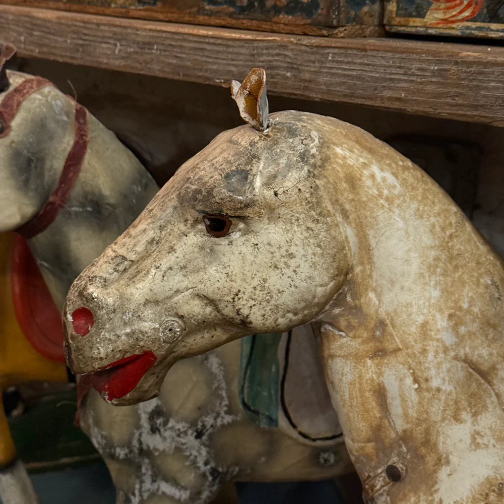 19th-century French Toy Horse on Wheels - Image 6