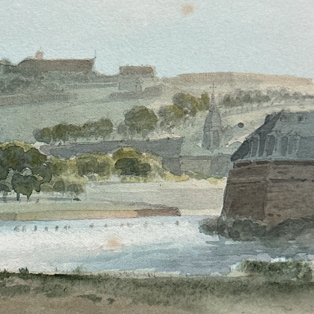 19th Century French Watercolor Painting by Alphonse Baril (68) - Image 2
