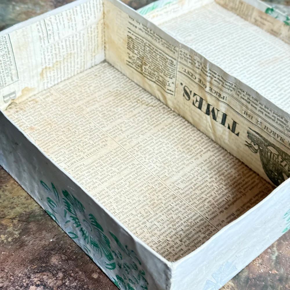 19th-century Handmade Paper Box - Image 4