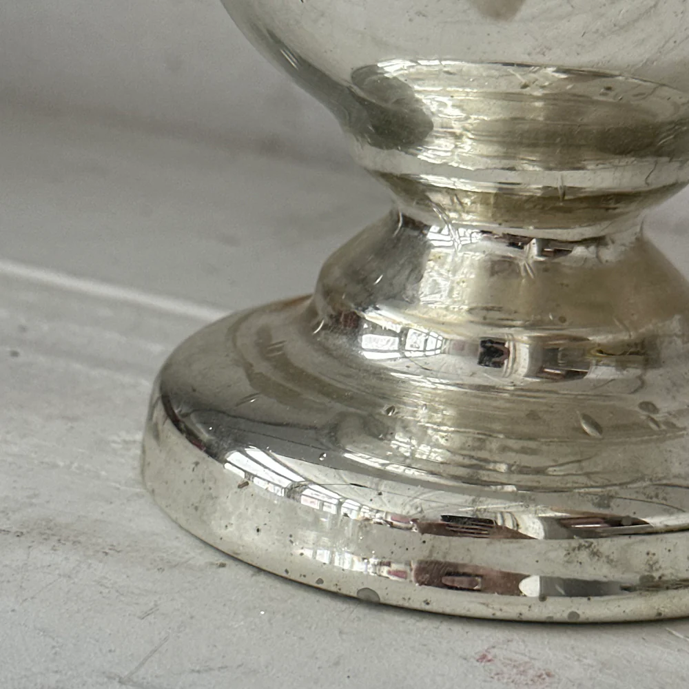 19th-century Mercury Glass Candle Holder (M-07) - Image 5
