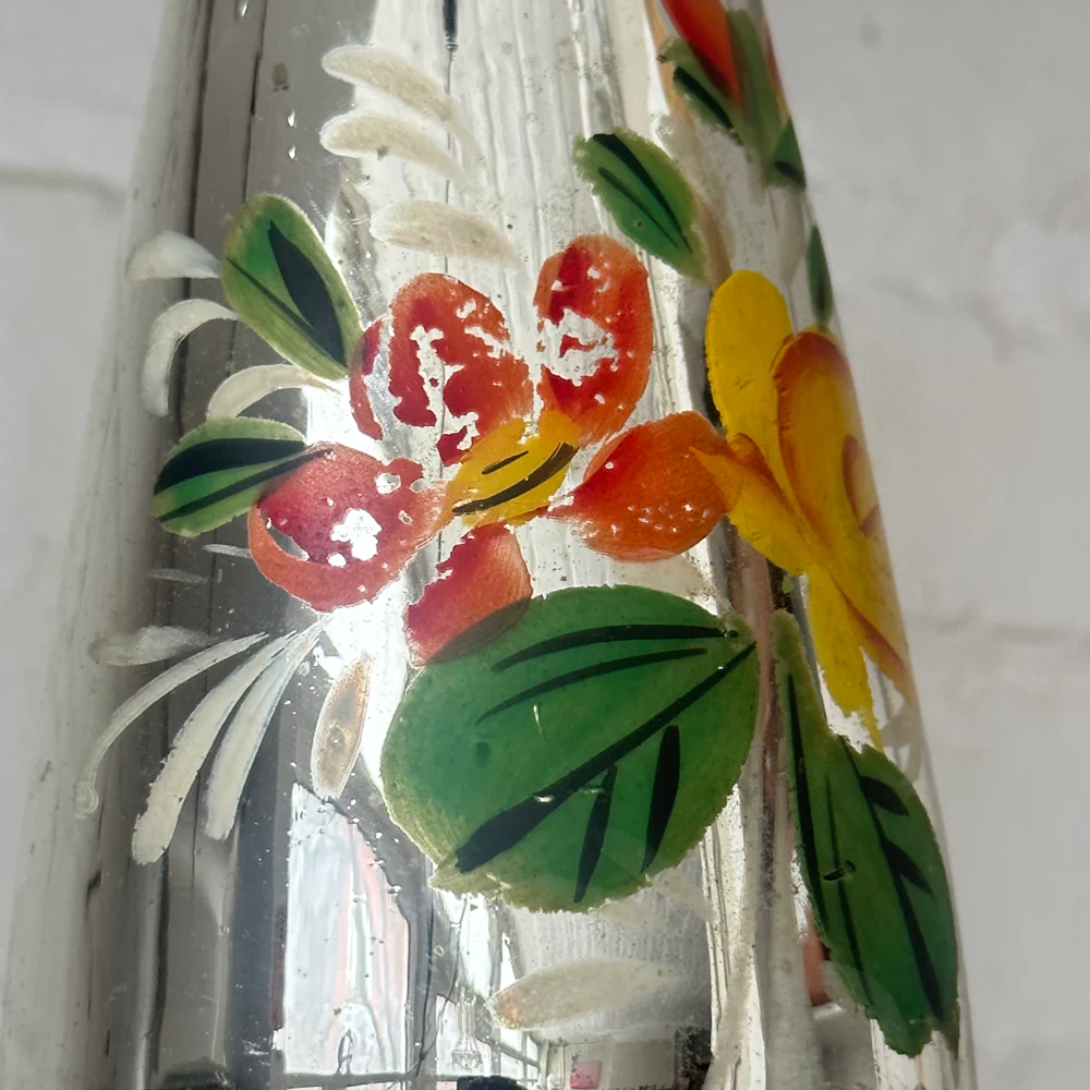 19th-century Mercury Glass Candle Holder (M-07) - Image 6