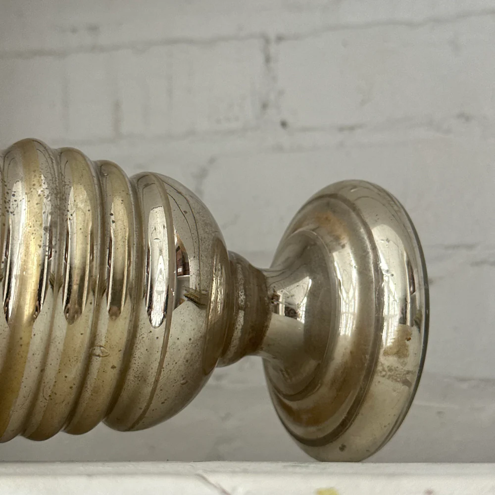 19th-century Mercury Glass Candle Holder (M-08) - Image 2