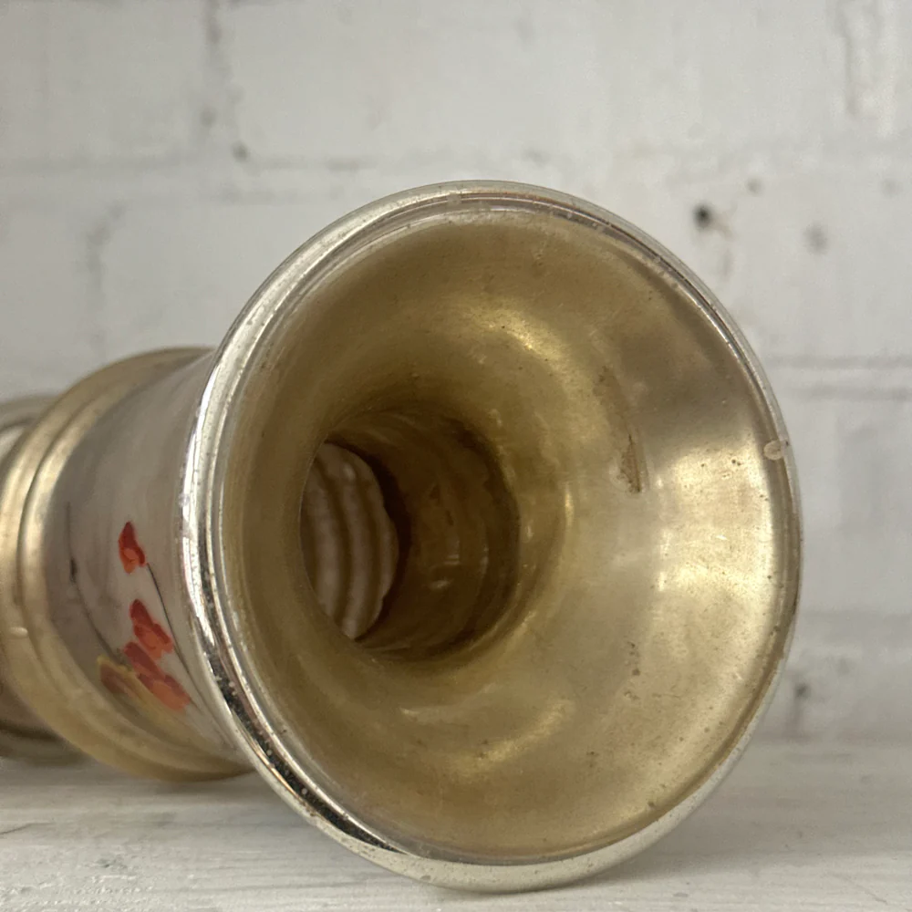 19th-century Mercury Glass Candle Holder (M-08) - Image 3
